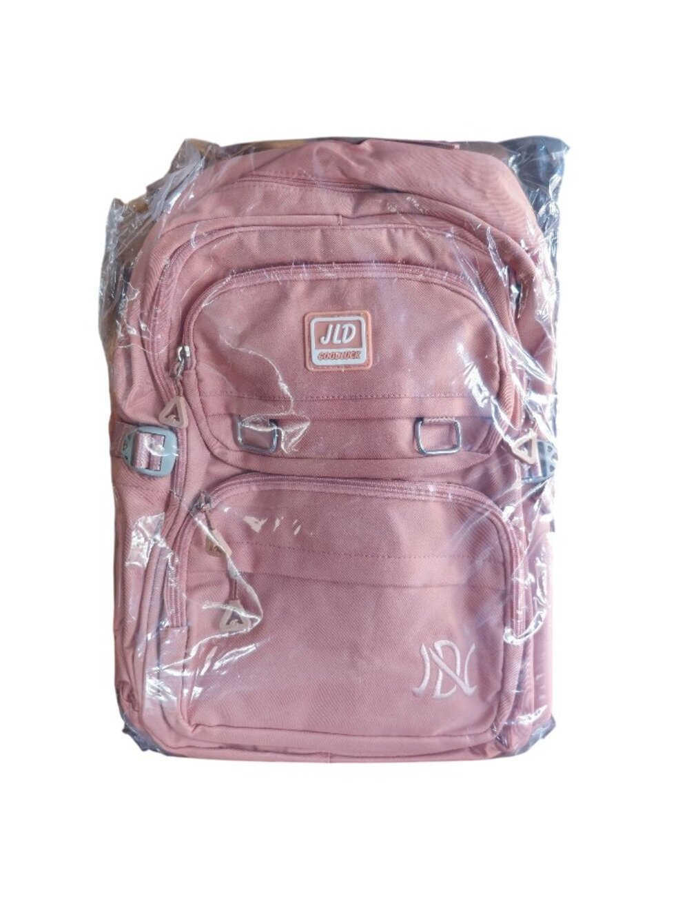 Pink Backpack Water Resistant Travel School Laptop Bookbag 18" Anti Theft - Picture 1 of 8